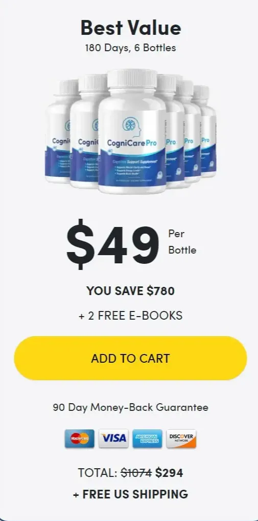 CogniCare Pro 6 bottle price 